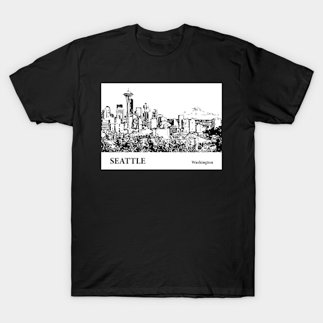 Seattle - Washington T-Shirt by Lakeric